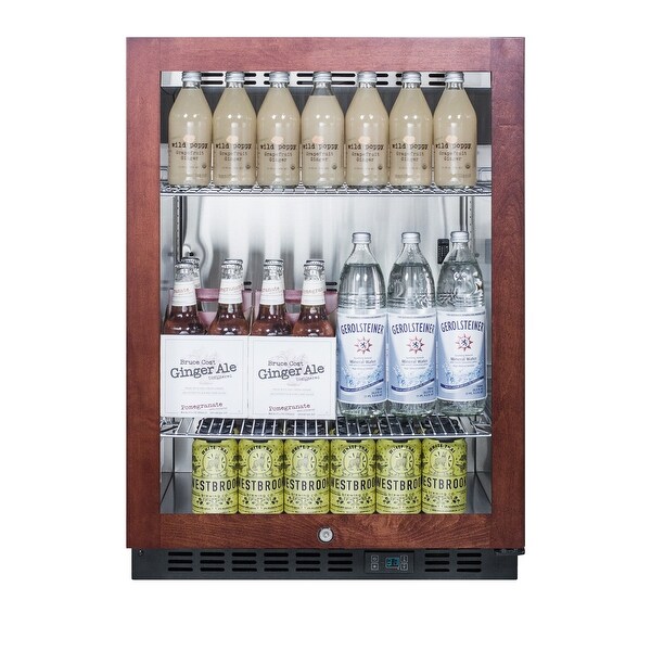 Summit 24 Inch Wide 5 Cu. Ft. Energy Star Rated Beverage Merchandiser - Panel Ready