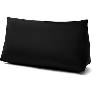 Cheer Collection Hollow Fiber Filled Wedge Pillow with Velvet Cover
