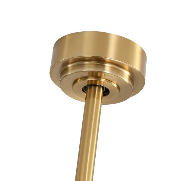 52-IN Chandelier LED Ceiling Fan with Light Kit and Remote(Gold )