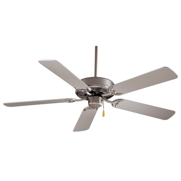 Contractor 42" Ceiling Fan in Brushed Steel finish w/ Silver blades by Minka Aire
