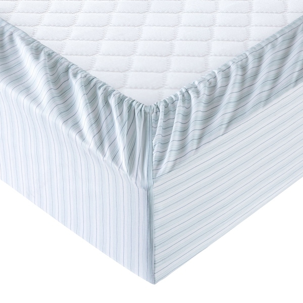 3 or 4-Piece Wrinkle-Resistant Printed Sheet Set, Seaside Stripe