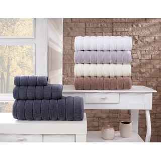 Vague Turkish Cotton 8 pcs Wash Towels - 12x12 inches