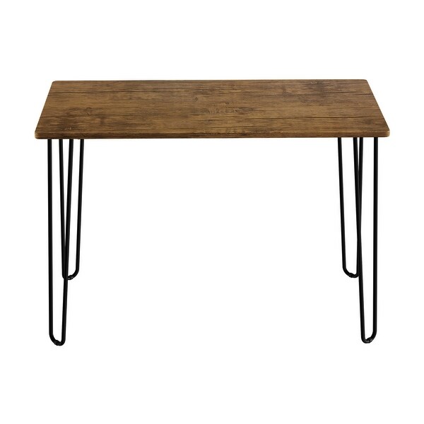 Desk with Hairpin Legs by Lavish Home (Brown)