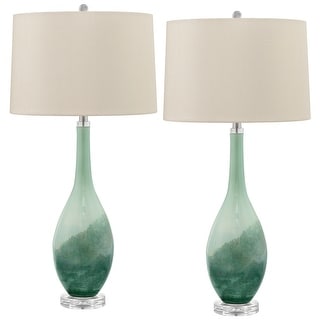 Salato 34 in. Sea Salt Glass Table Lamp