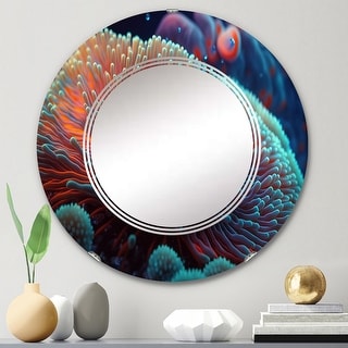 Designart 'In The Ocean' Printed Beach Wall Mirror