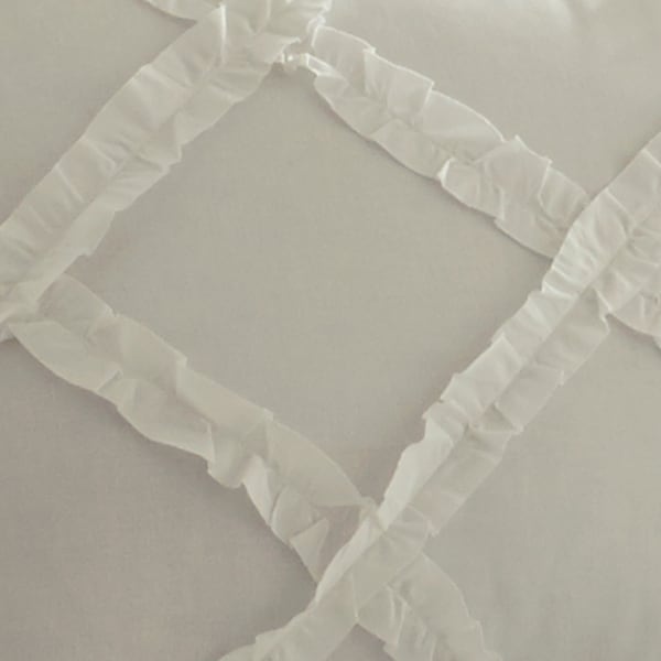 Laura Ashley Adelina White Cotton Comforter Set