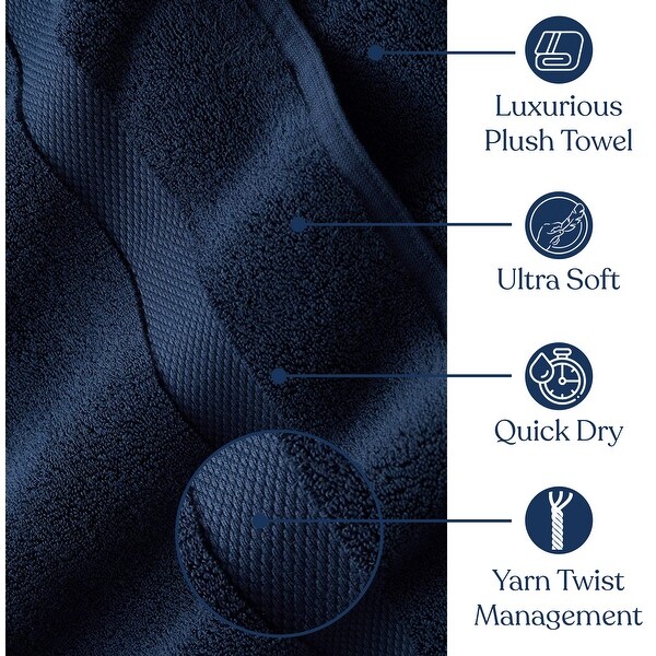 Delara Organic Cotton Luxuriously Plush Bath Towel
