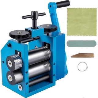 VEVOR Manual Combination Rolling Mill Machine 4.4" 112MM Square Half Round Press - 13.4" x 13" x 13.4"