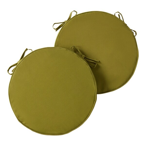 Greendale Home Fashions 18" Round Outdoor Chair Pad (Set of 2)