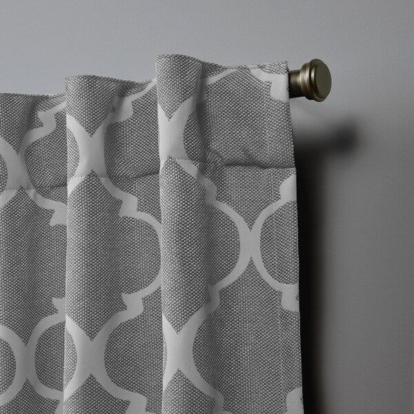 Nicole Miller Textured Matelasse Hidden Tab Top Sheer Panel Pair