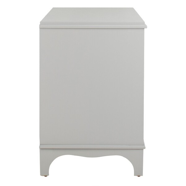 SAFAVIEH Hannon Nightstand - Grey / Brass