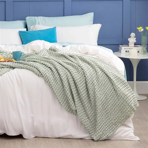 Viscose From Bamboo Waffle Blanket