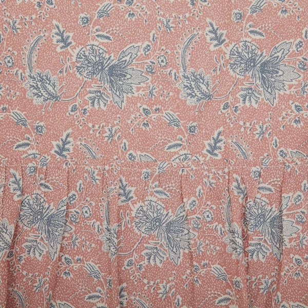 Kaila Floral Ruffled Shower Curtain 72x72