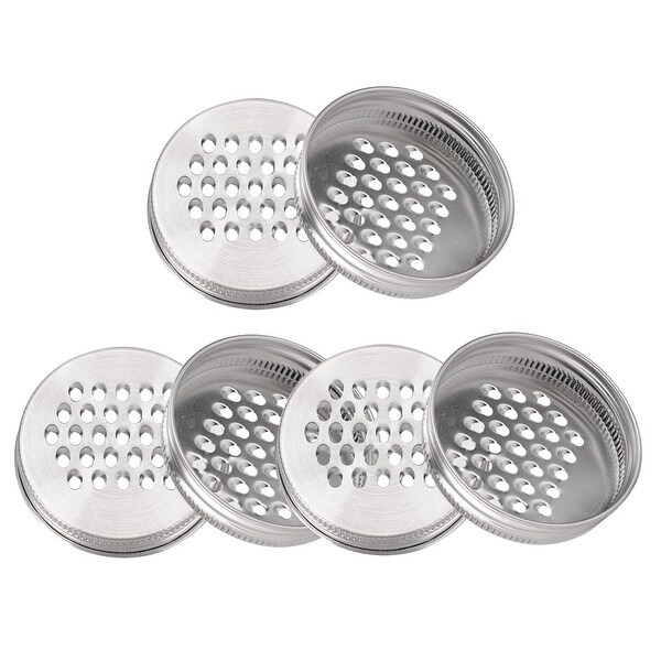 Stainless Steel Regular Mouth Mason Jars Grater Lid Tops