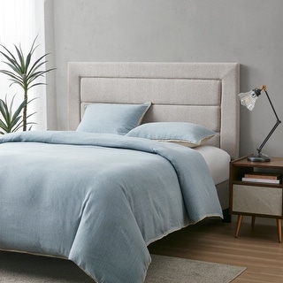 INK+IVY Rebecca Grey Quilted Upholstered Headboard