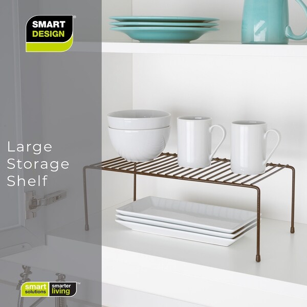 Smart Design Cabinet Storage Shelf Rack - 8.5 x 16 inch