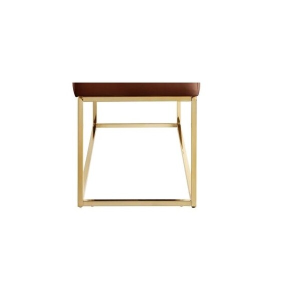 Cisne Gold Bench (40") - 17''Hx39'Wx12''D