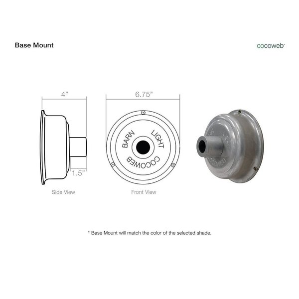 18" Oldage LED Barn Light with Metropolitan Arm in Solid Copper