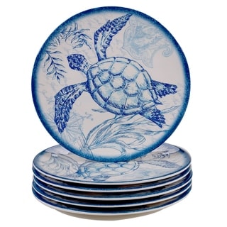 Certified International Oceanic 9-inch Melamine Salad/Dessert Plates (Set of 6)