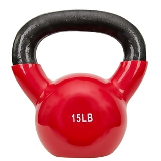 Sunny Vinyl Coated 15-pound Kettle Bell