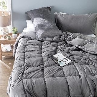 Cuz I'm Cozy - Coma Inducer Comforter Set - USA Leightweight Filled - Storm Cloud Gray