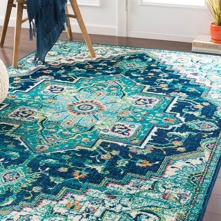 Artistic Weavers Padma Traditional Teal Area Rug