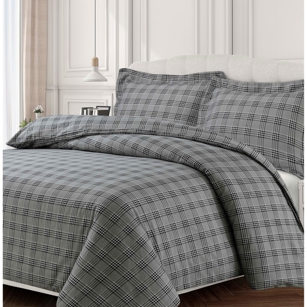 Savannah 170-GSM Cotton Flannel Printed Oversized Duvet Set