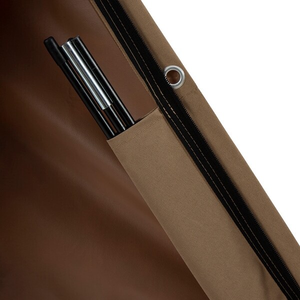 Patio Umbrella Cover - Heavy-Duty Waterproof Protection for Market Umbrellas by Pure Garden (Tan)