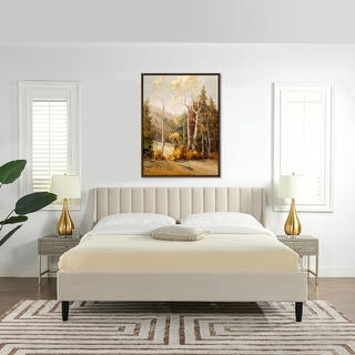 Aspen Upholstered Channel Tufted Platform Bed