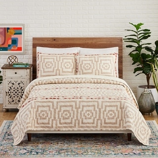 Justina Blakeney Hypnotic Cream Quilt Set