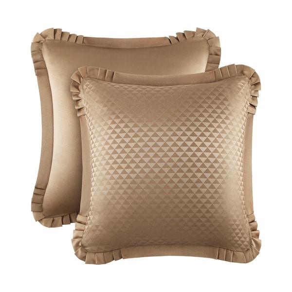 Five Queens Court Colonial Woven Euro Sham with Pleated Corners