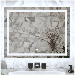 LED Mirror for Bathroom - White 36� Bathroom Mirrors for Wall - medium