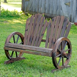 Outdoor Leisure Products Wooden Adirondack Bench