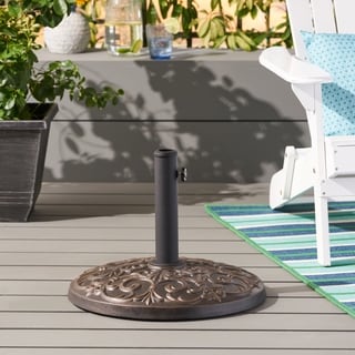 Ruth Outdoor 60lb Concrete Circular Umbrella Base by Christopher Knight Home