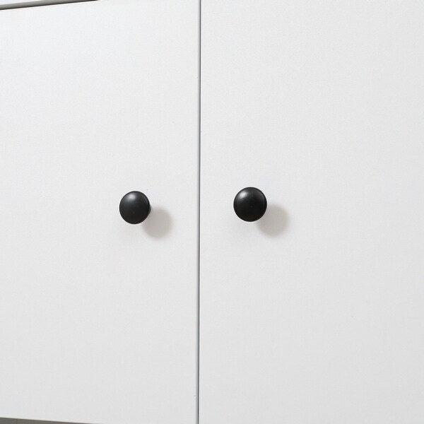 HOMCOM 71" Kitchen Buffet with Hutch, Pantry Storage Cabinet with Shelves, Open Microwave Countertop