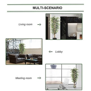 Artificial Silk Ficus Tree 7' w 1512 lvs Pre-potted - 1512 Leaves