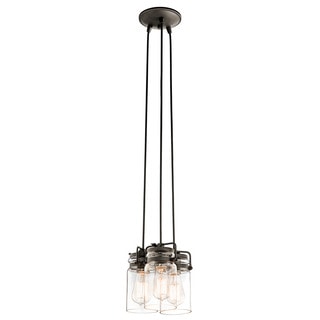 Kichler Lighting Brinley Collection 3-light Olde Bronze Pendant