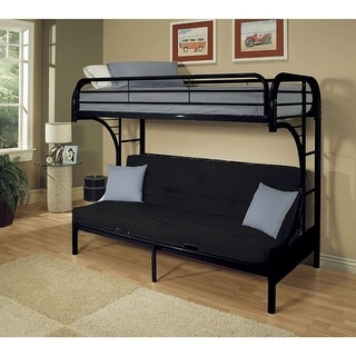 Metal Twin XL Over Queen Futon Bunk Bed
