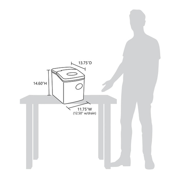 NewAir Appliances Red Portable Ice-maker