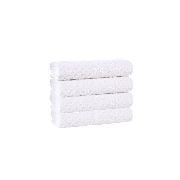 Glossy Turkish Cotton 4 pcs Hand Towels - 16'x28' Hand towels