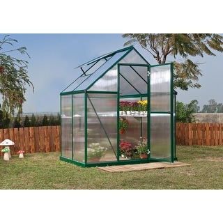 Palram - Canopia Outdoor Mythos 6' x 4' Greenhouse - Green