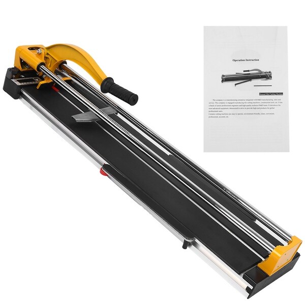 32-Inch Manual Tile Cutter, Professional Tile Cutter with Tungsten Carbide Cutting Wheel, Anti-sliding Rubber Surface