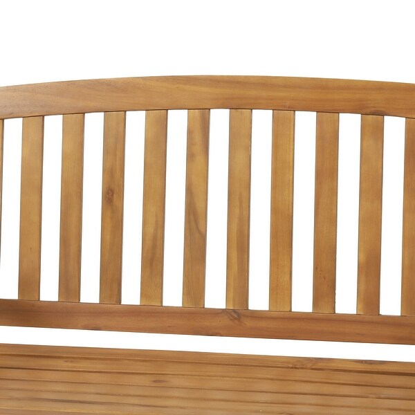 Connor Outdoor Acacia Wood Hanging Porch Swing by Christopher Knight Home