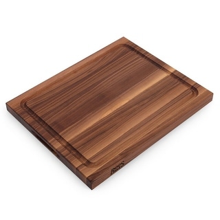 John Boos Reversible 21" Au Jus Carving Cutting Board with Juice Groove, Walnut - 15
