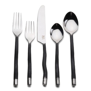 Tedpole Burnt Black 20 Pc. Flatware Set (Serves 4)