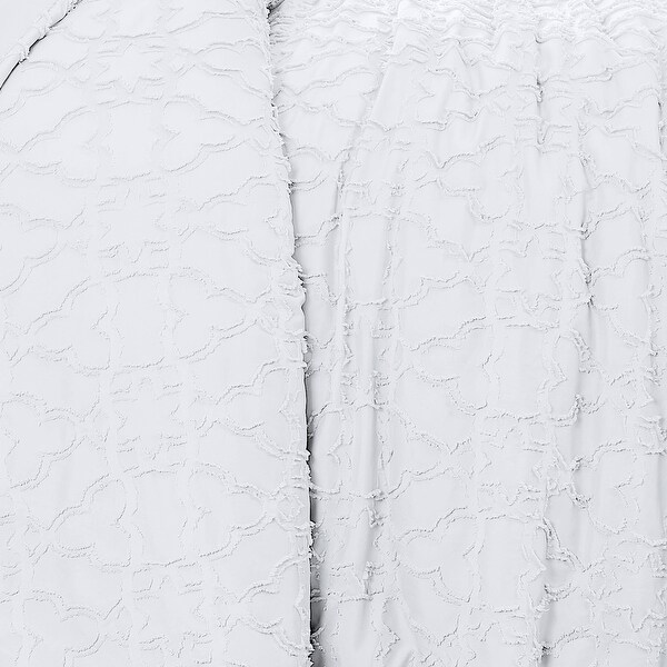 Stella Clipped Jacquard Comforter Set