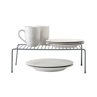 Kitchen Details Large Grey Iron Kitchen Shelf Organizer - 15.35" x 10.24" x 5.31"