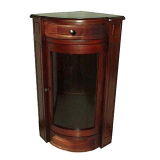 Handmade Corner Glass Short Cabinet (Indonesia)
