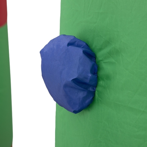 Glitzhome 8FT Inflatable Arch with Santa and Snowman Decor