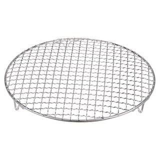 Round Cooking Rack 10.6-inch Stainless Steel Cross Wire Barbecue Grill with Legs